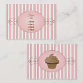 Fancy Cupcake Visitekaartje (Voorkant / Achterkant)