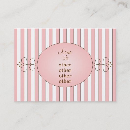 Fancy Cupcake Visitekaartje (Voorkant)