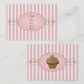 Fancy Cupcake Visitekaartje (Voorkant / Achterkant)