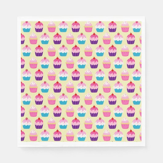 Fancy Cupcakes Birthday Servet (Voorkant)