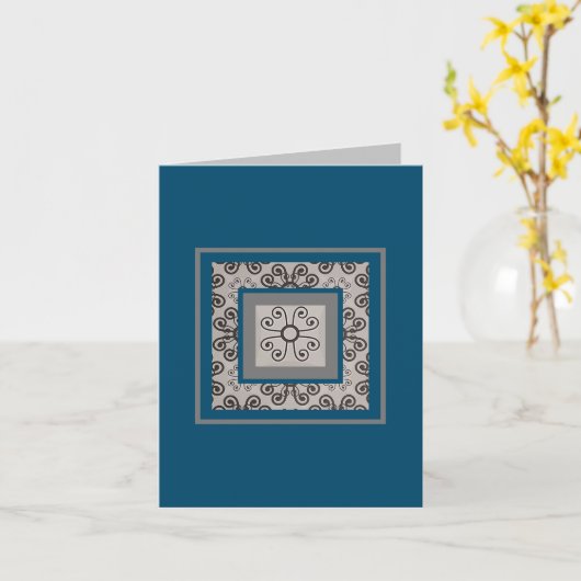 Fancy Curls Kaart (Gele Bloem)