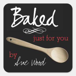 Fancy Custom Zwart Gebakken voor U Stickers