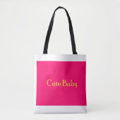 Fancy Cute Baby Canvas tas (Voorkant)