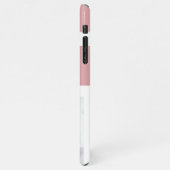 Fancy Cute Baby Foto | Roze en wit | Citaat iPhone Hoesje (Linkerkant)