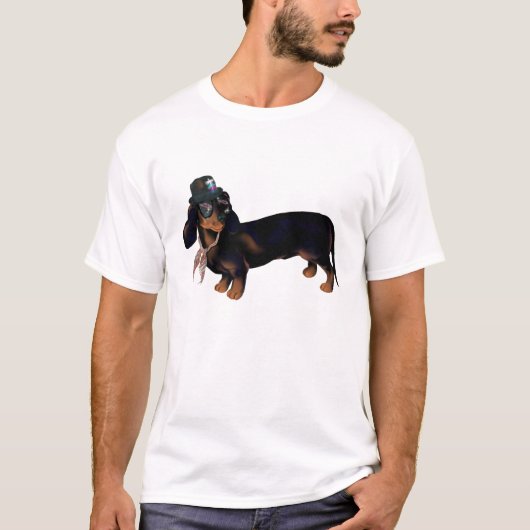 Fancy Dachshund T-Shirt (Voorkant)