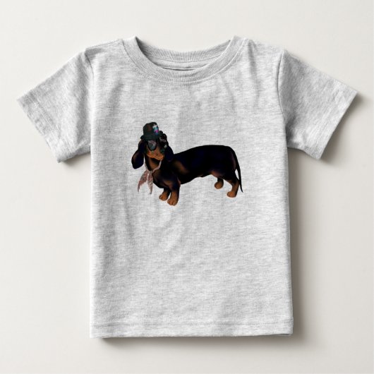 Fancy Dachshund T-Shirt (Voorkant)