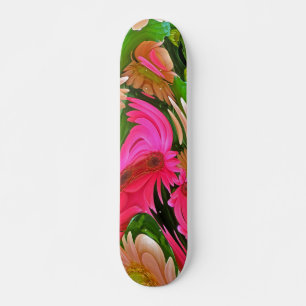 Fancy-daisies-skateboard voor digitale manipulatie skateboard