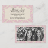 Fancy Damasfoto Visitekaartje (Voorkant / Achterkant)