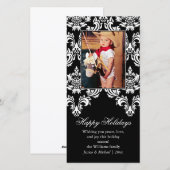 Fancy Damask Holiday Kaart (Voorkant / Achterkant)