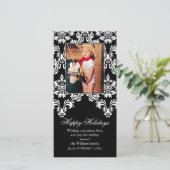 Fancy Damask Holiday Kaart (Staand voorkant)
