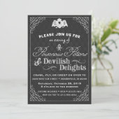 Fancy Damask met zwarte en witte Halloween Classy Kaart (Staand voorkant)