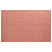 Fancy Damast met Dieren, Koraalrood Stof (Yard (91,4 cm))