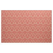 Fancy Damast met Dieren, Koraalrood Stof (Fat Quarter)