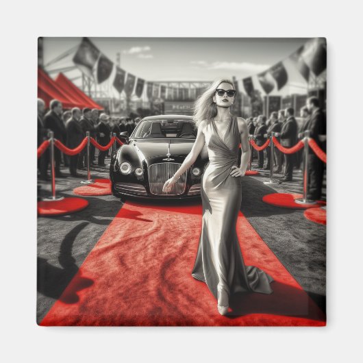 Fancy dame magneet (Voorkant)