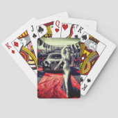 Fancy dame pokerkaarten (Achterkant)