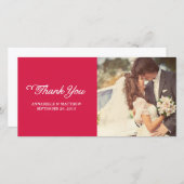 Fancy dank u fotokaarten bedankkaart (Voorkant / Achterkant)