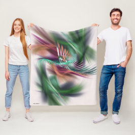 Fancy danseres Abstract Fleece Deken