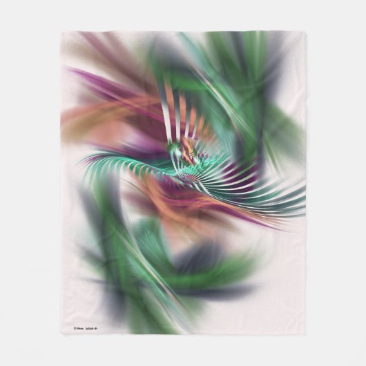 Fancy danseres Abstract Fleece Deken (Voorkant)