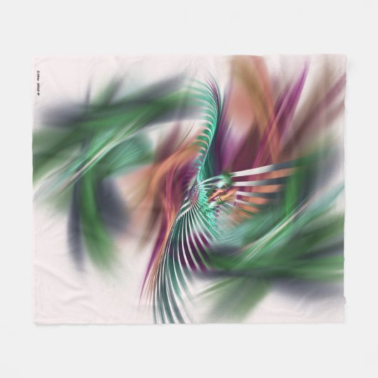 Fancy danseres Abstract Fleece Deken (Voorkant (Horizontaal))