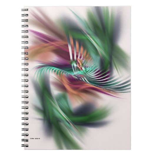 Fancy danseres Abstract Notitieboek (Voorkant)