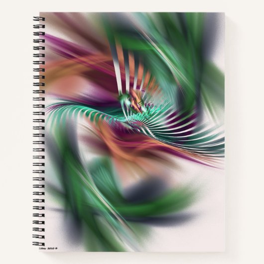 Fancy danseres Abstract Notitieboek (Voorkant)