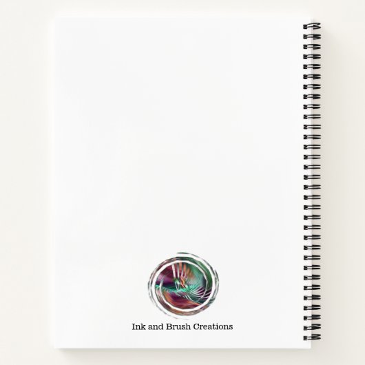 Fancy danseres Abstract Notitieboek (Achterkant)