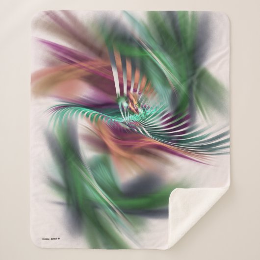 Fancy danseres Abstract Sherpa Deken (Voorkant)