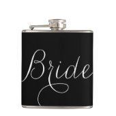 Fancy de Bride van het Manuscript {zwart en wit} Heupfles (Voorkant)