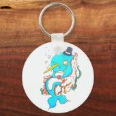 Fancy de heer Narwhal Sleutelhanger (Voorkant)