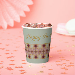 Fancy decoratief gebatterd papieren bekers