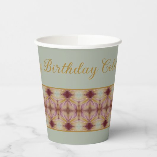 Fancy decoratief gebatterd papieren bekers (Links)