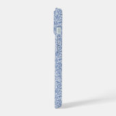 Fancy Delft Blauw en Witte Haan Kip iPhone 15 Case (Linkerkant)