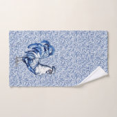Fancy Delfts Blauwe en Witte Roosterkip Bad Handdoek (Handdoek)