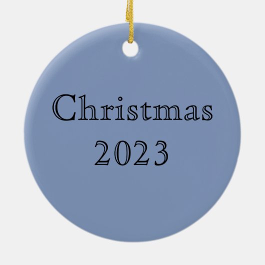 Fancy Delfts Blauwe en Witte Roosterkip Keramisch Ornament (Achterkant)