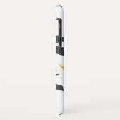 Fancy Diepe Kleur Waterverf Paarse Floral Monogram Case-Mate iPhone Case (Achterkant/links)