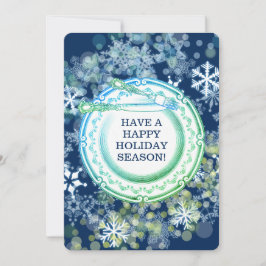 Fancy diner bord chef-kok catering kerstvakantie feestdagenkaart