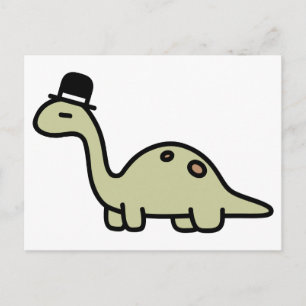 Fancy Dinosaur Briefkaart