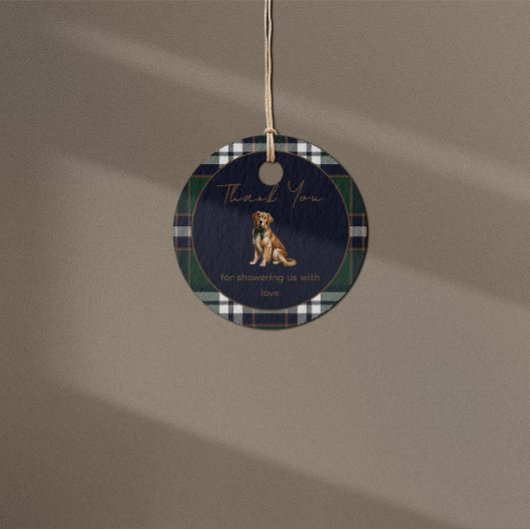 Fancy Dog Theme favor label