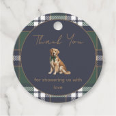 Fancy Dog Theme favor label (Voorkant)