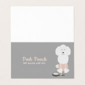 Fancy dog visitekaartje (Buitenkant ongevouwen)