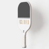 Fancy donkergrijze witte kleurenblok PICKLEBALL-te Pickleball Paddle (Links)