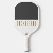 Fancy donkergrijze witte kleurenblok PICKLEBALL-te Pickleball Paddle (Voorkant)