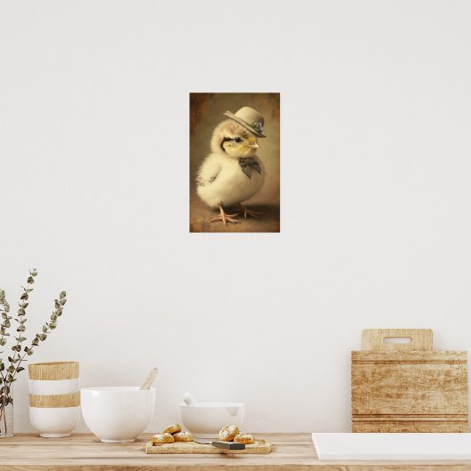 Fancy downloadbare kunst voor paasbakken poster (Keuken)