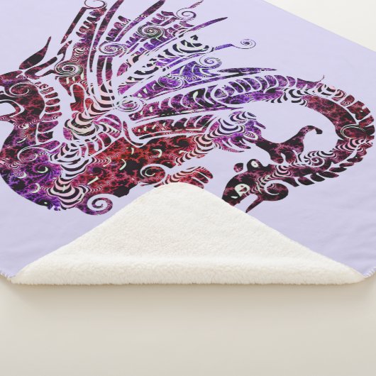 fancy drakendeken sherpa deken (3/4)