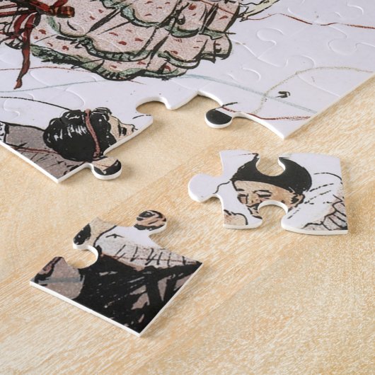 Fancy dress Party, dansende paren in kostuum Legpuzzel (Zijkant)