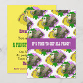 Fancy Dress Party nodigt uit met maskerpatroon Kaart (Voorkant / Achterkant)