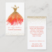 Fancy Dress Seamstress Visitekaartje (Voorkant / Achterkant)