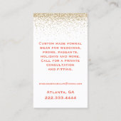 Fancy Dress Seamstress Visitekaartje (Achterkant)