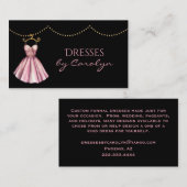 Fancy Dress Tailor Glittery Visitekaartje (Voorkant / Achterkant)