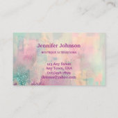 Fancy Dresses Tailor Abstract Glitter Visitekaartje (Achterkant)